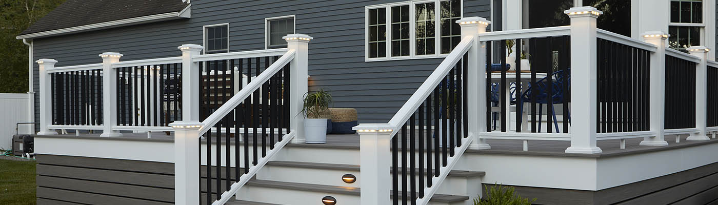 Outdoor stair railing ideas by TimberTech