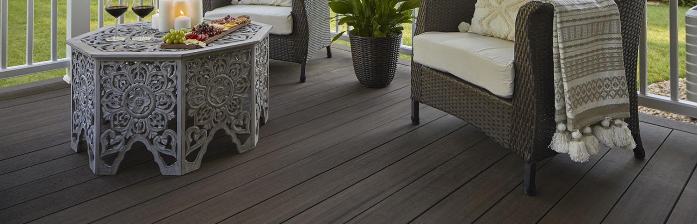 TimberTech AZEK Landmark Collection American Walnut Deck Start Your Journey hero