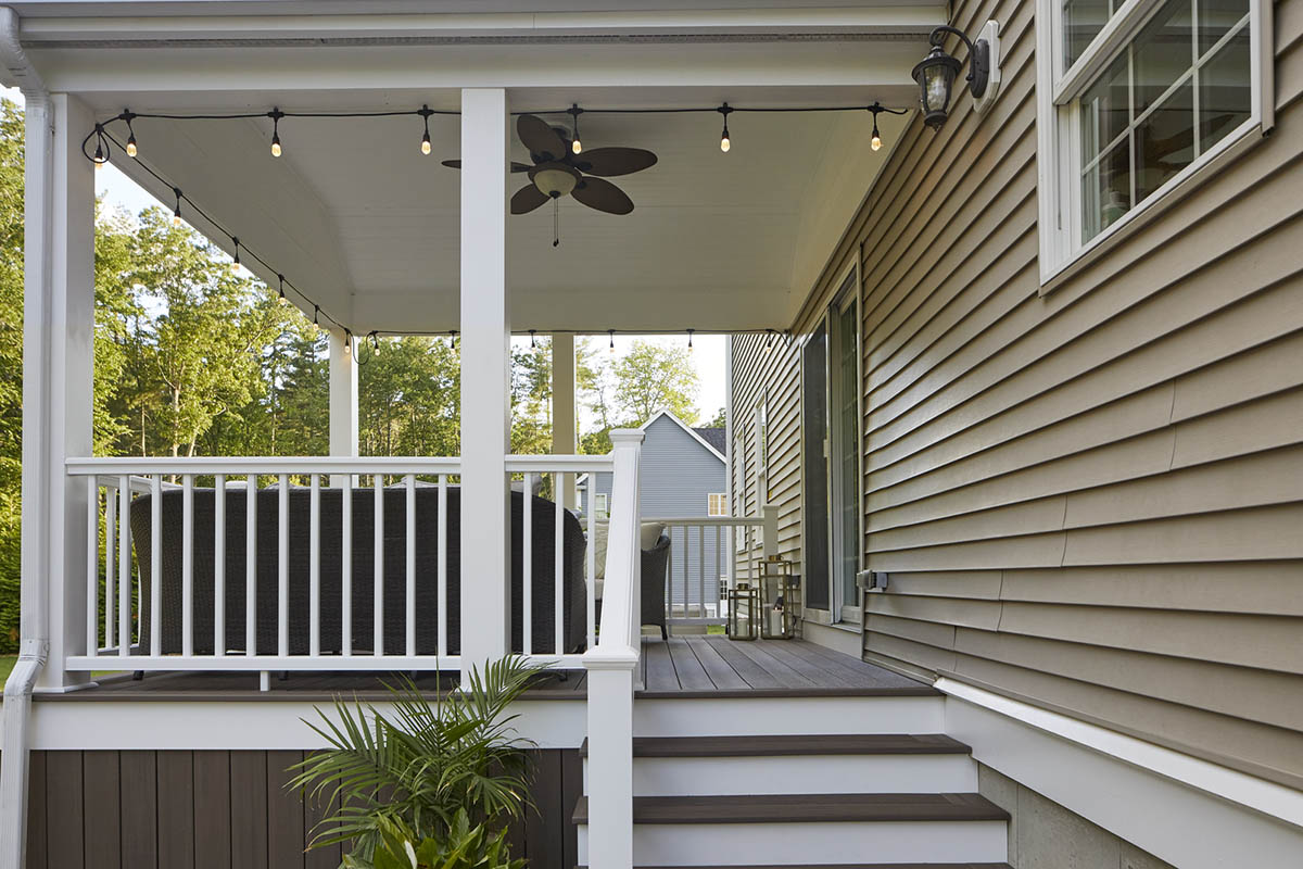 Covered front porch ideas can be applied to covered deck designs