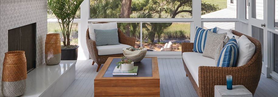 Covered deck designs for coastal style homes