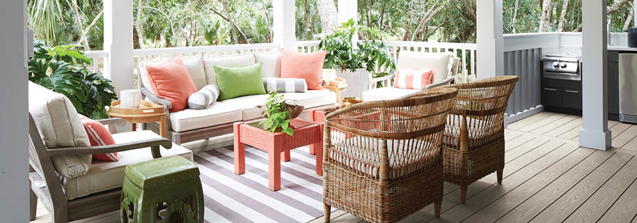 Covered front porch ideas featuring Southern style design