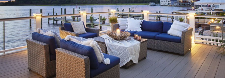 Modern deck designs featuring functional, stylish railing