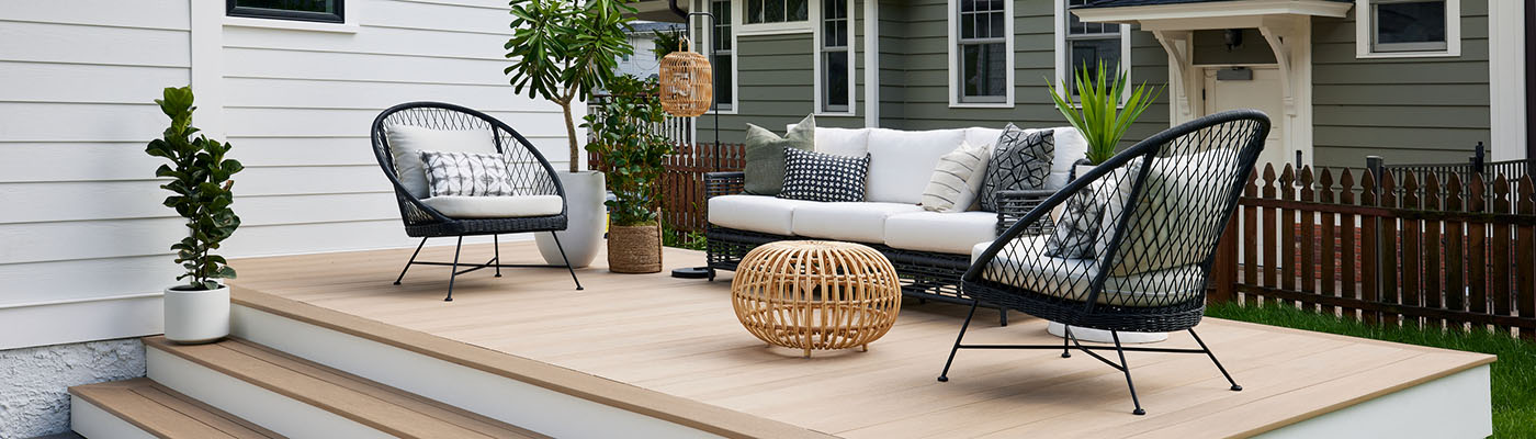 Contemporary discount deck furniture