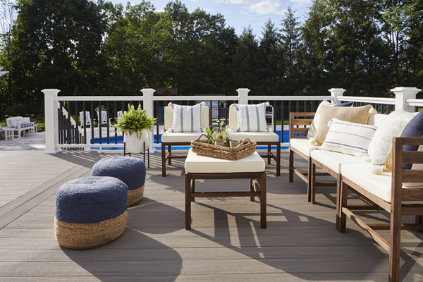 TimberTech AZEK Vintage Collection Coastline Deck - One-of-a-kind outdoor aesthetics