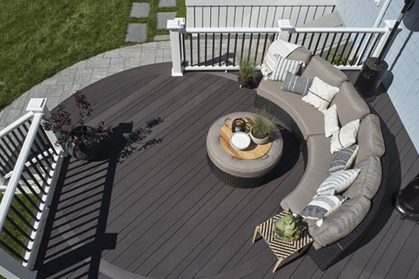 TimberTech AZEK Dark Hickory Vintage Collection Multi-width - Innovative tech for a new class of decking
