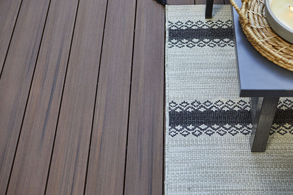 Richly-hued AZEK deck boards