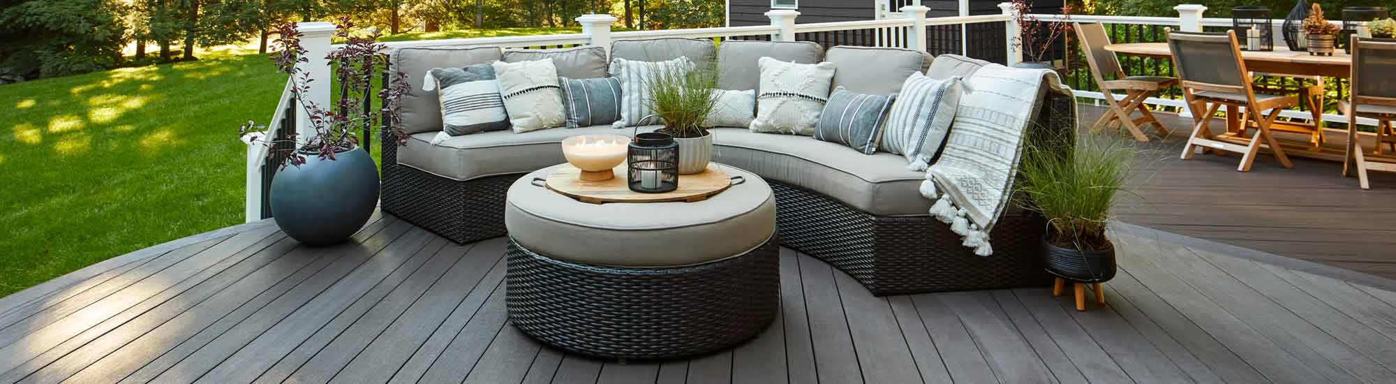 3x Timbertech Post jupe gris ornementales Balustrade Système pskirtg 