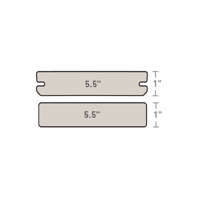 Board size comparison for TimberTech Landmark Collection