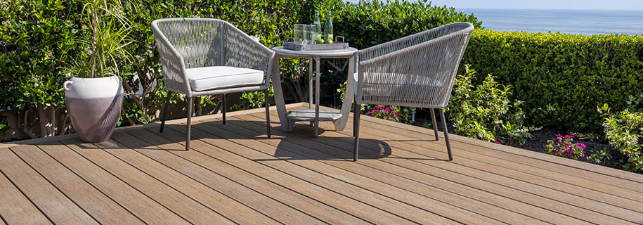 Grooved composite decking works best with hidden clip fasteners for grooved composite deck boards