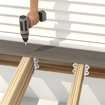Top-down fastener installation with grooved composite deck boards