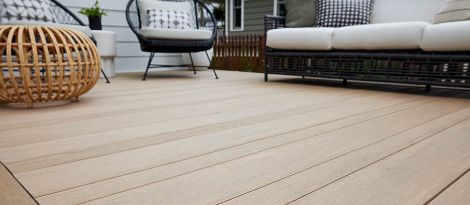Skip staining to maintain deck color schemes with TimberTech decking