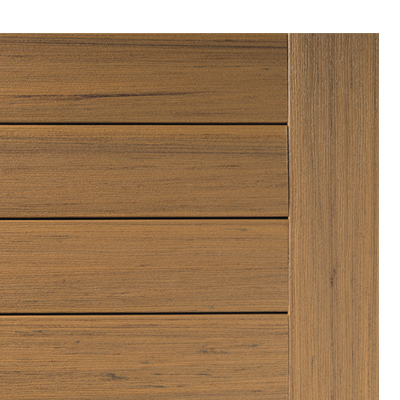 Swatch of Coconut Husk boards from the TimberTech EDGE Prime Plus Collection