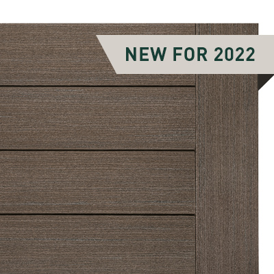 Swatch of Dark Cocoa boards from the TimberTech EDGE Prime Plus Collection