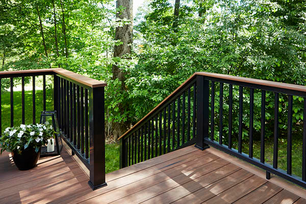 TimberTech composite railing is beautiful, durable, and low maintenance