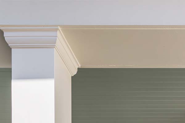 AZEK crown moulding adds an elegant finishing touch to columns