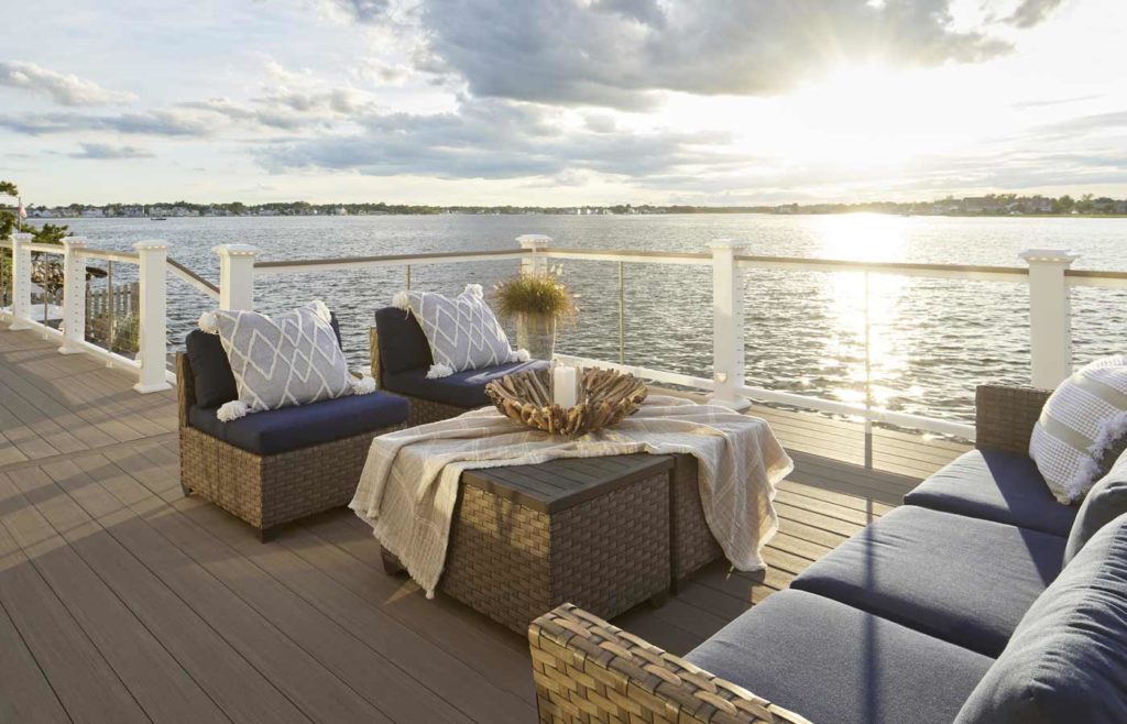 Lakefront composite deck
