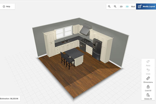 Best virtual home design app for kitchen design