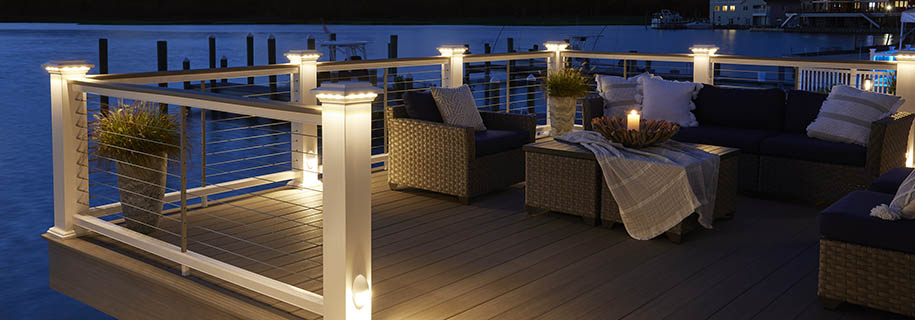 Premanent DIY deck lighting ideas are best implemented at time of build