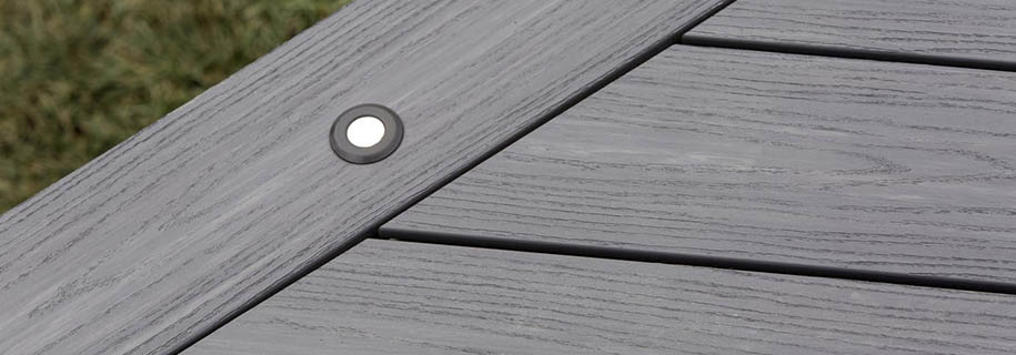 DIY deck lighting ideas include in-deck lighting