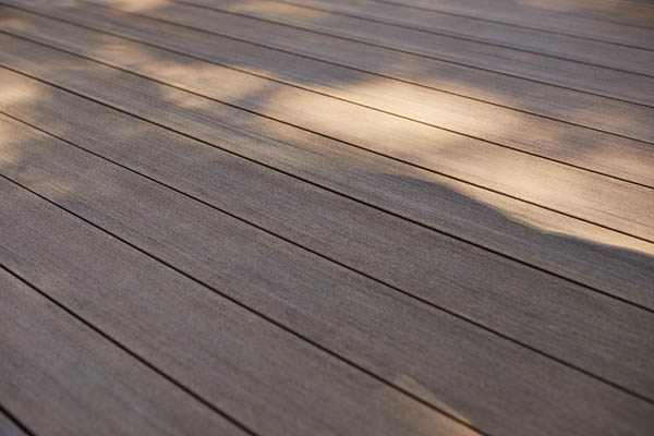 The most sustainable decking material is one made of a majority recycled material