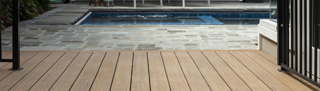 Wood deck cost by TimberTech