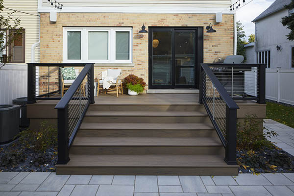 A deck renovation project creates a smooth transition from home to yard