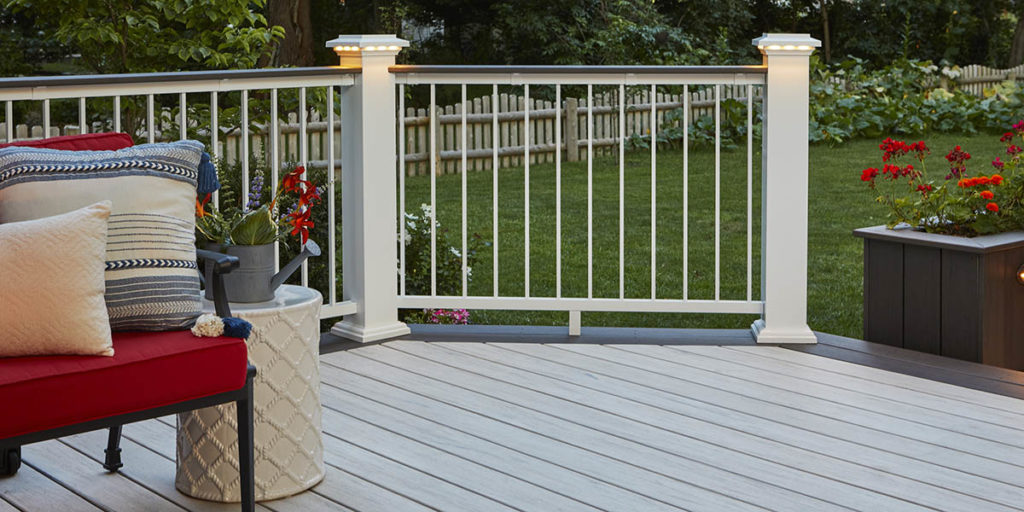 Deck renovation ideas involving railing