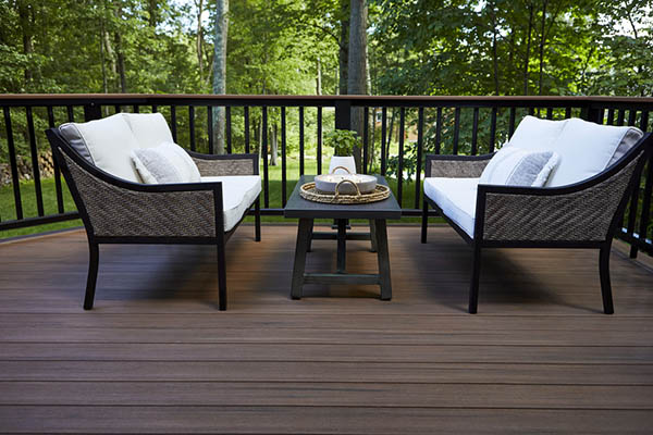 Enjoy minimal maintenance with a durable deck material like TimberTech