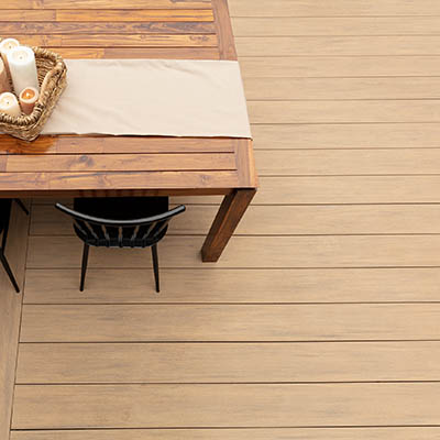 Make your new deck material a durable deck material with premium hardwood looks