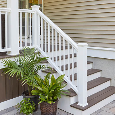 Composite railing by TimberTech keeps its rich hues