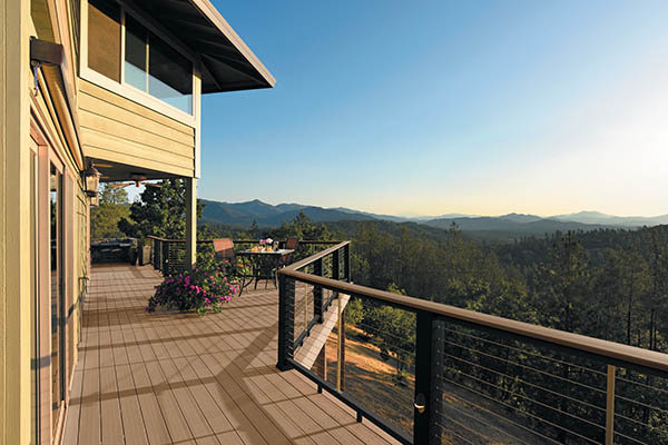 How to choose a deck railing color for an alpine deck