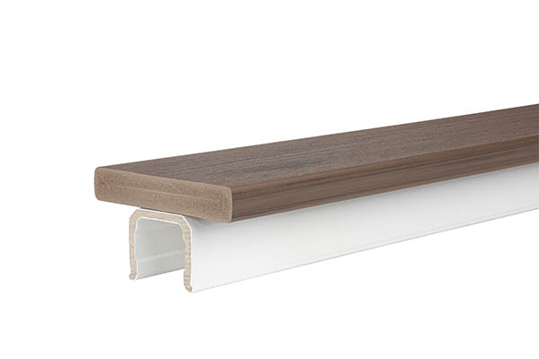 TimberTech Drink Rail in Matte White from the Classic Composite Series product image