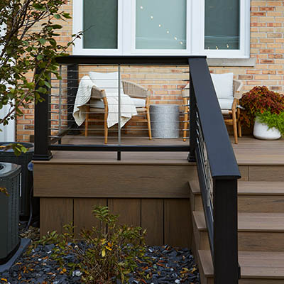 Easy deck railing customizations allow you to choose your top rail