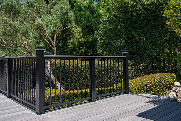 Easy deck railing ideas like Impression Rail Express make code compliance easier