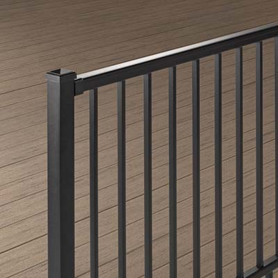 Impression Rail aluminum railing in Black