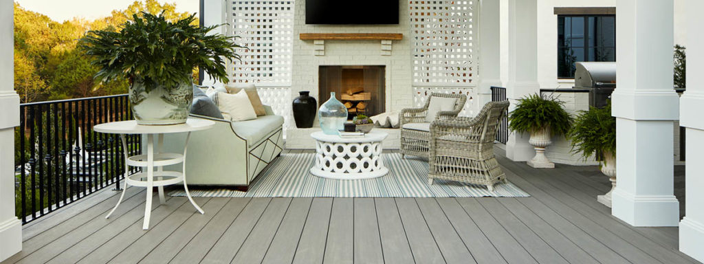 Front porch decorating ideas include indoor-inspired furniture and decor