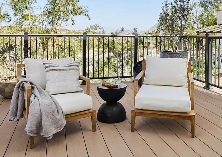 TimberTech Weathered Teak AZEK Vintage Collection wide width decking