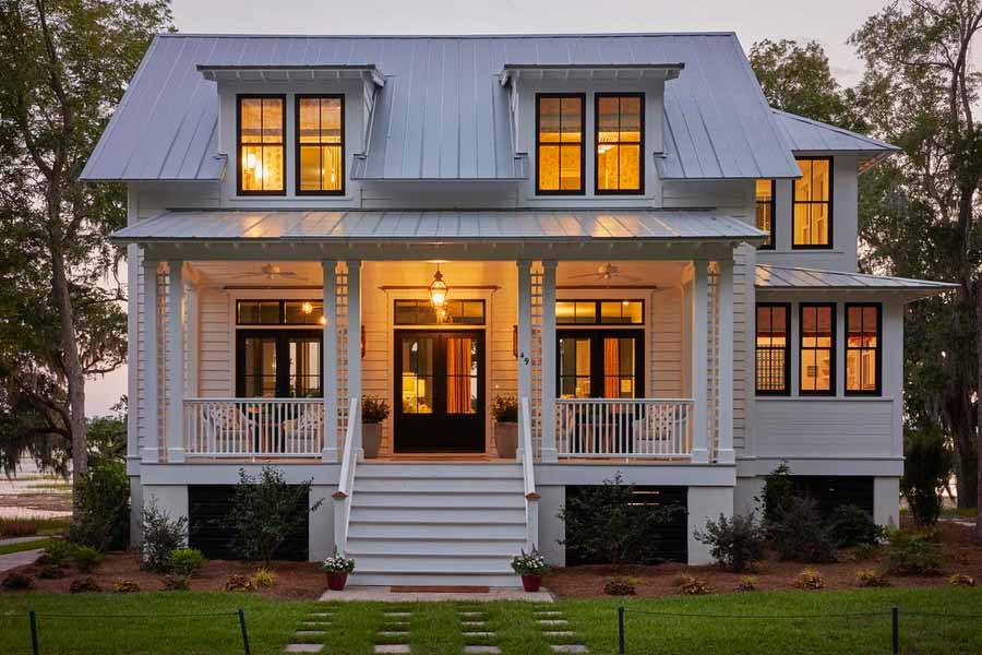 Front porch ideas for a neoclassical southern-style home