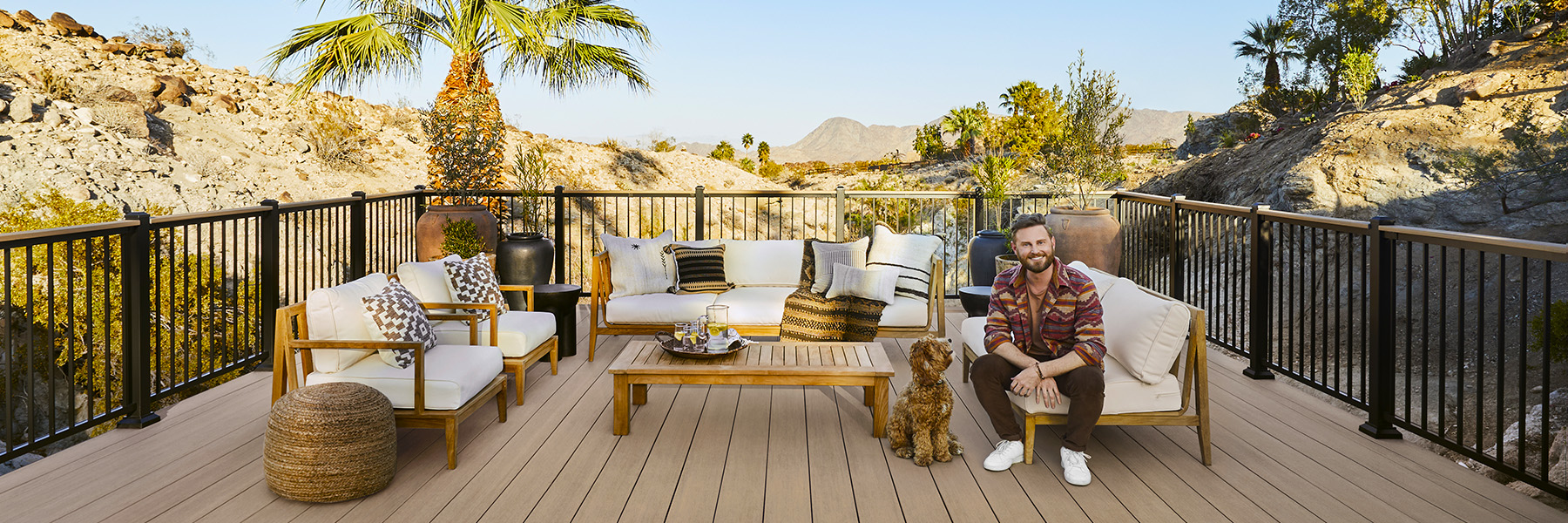TimberTech Weathered Teak Deck Bobby Berk Influencer Page Hero