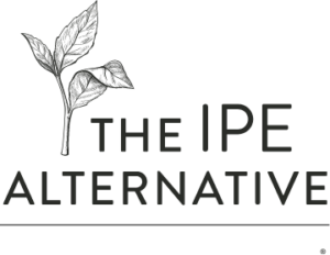 Image of a sprout with leaves next to the words "The Ipe Alternative"