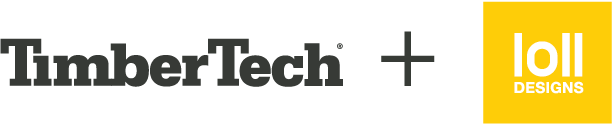 "TimberTech" plus "Loll Designs" logos