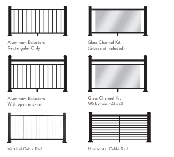 Rail alu extra plat