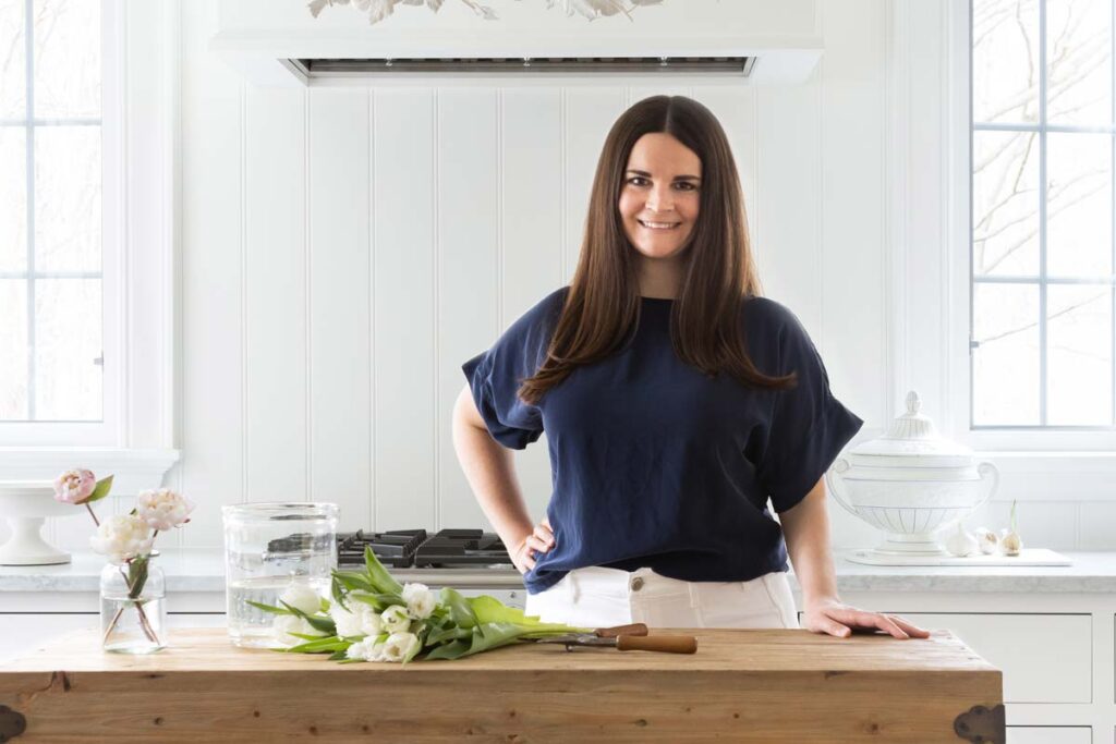 Michelle Adams at home in her kitchen