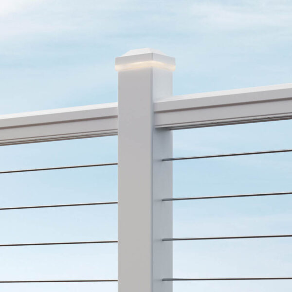 TimberTech Metal Impression Rail Express White Classic Railing Product Image