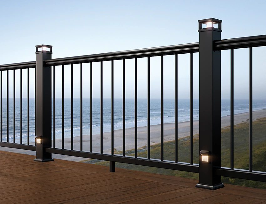 TimberTech RadianceRail Express 8-ft x 36-in Kona Composite Deck Rail Kit