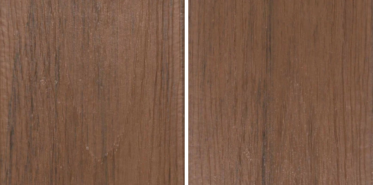 After a 30 day sun fading test TimberTech's Composite decking shows no loss of board color