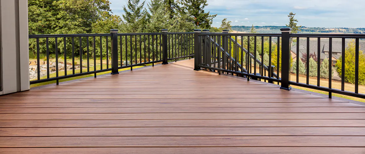 Second story composite deck.