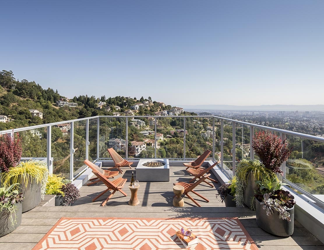 Grow greenery on your rooftop deck